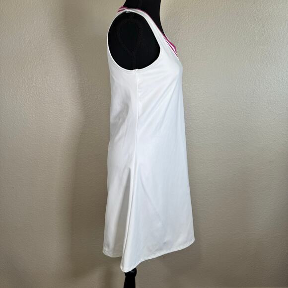 Sincerely Jules Sport Tennis Golf Active Dress White Pink V-neck Women Size M - Picture 3 of 10